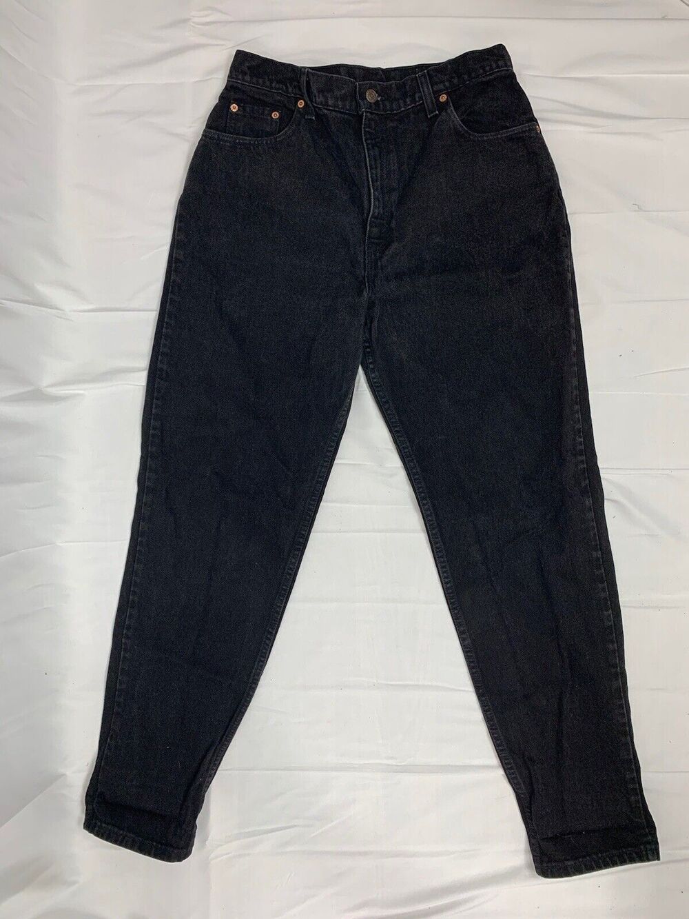 Vintage Levi’s 551 Relaxed Fit Tapered Leg 14 Long Black 28x32 Jeans Made In USA